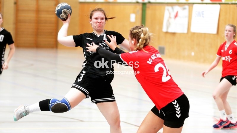 Frauen Landesliga Staffel Süd. HSG Holsteinische Schweiz vs SG Kiel-Nord (© Otto Kasch)